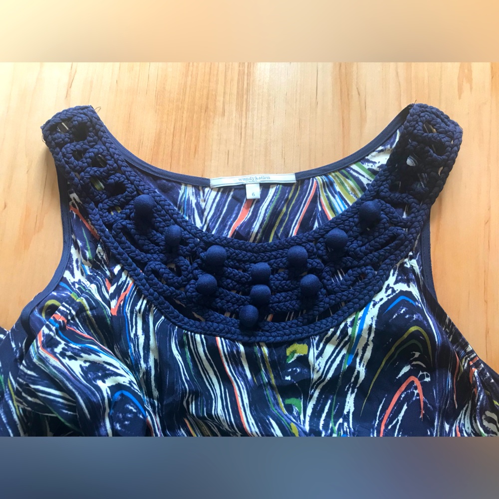 Anthropologie -  Wendy Katlen 100% silk long dress
